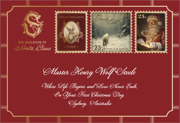 First Christmas Letter envelope