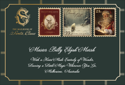 The Keep Believing Letter from Santa Claus - Emerald Green