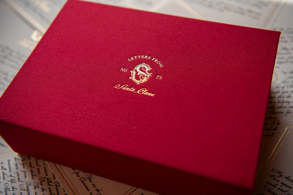 Santa Letters Keepsake Box - Dark Red