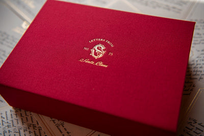 Santa Letters Keepsake Box - Dark Red