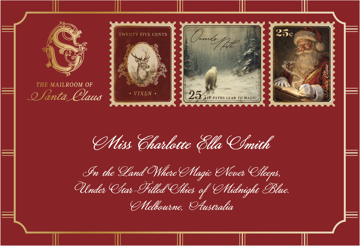 Personalised Letter From Santa Claus - Dark Red