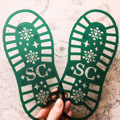 Santa Boot Stencils - Emerald Green