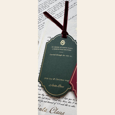 Large Personalised Christmas Gift Tag - Green / 1